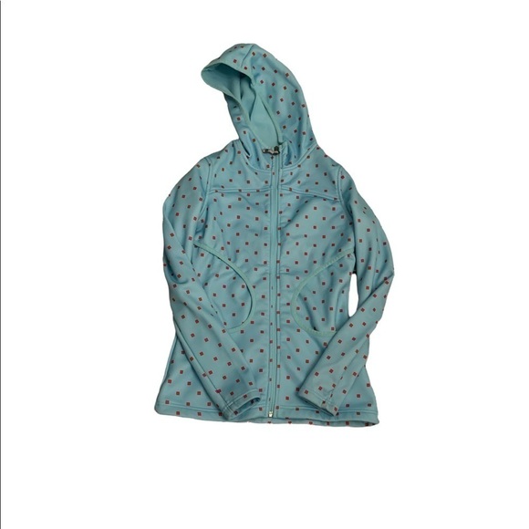 Burton North Star Fleece Jacket Blue Red Square Size XS - Picture 1 of 5